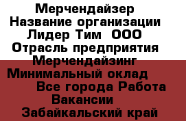 Мерчендайзер › Название организации ­ Лидер Тим, ООО › Отрасль предприятия ­ Мерчендайзинг › Минимальный оклад ­ 27 800 - Все города Работа » Вакансии   . Забайкальский край